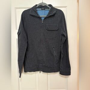 DKNY Men’s Zip-Up Sweatshirt – Dark Blue – Size Medium